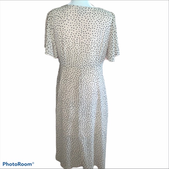 HAYDEN LOS ANGELES | Polka Dot Midi Tan Dress - Picture 7 of 11